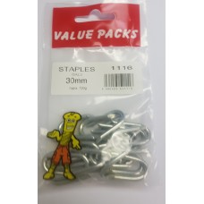 30mm Galv Staples 80grams Per Pack