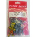 2.5mm Cable Clips T & E Grey 25 Per Pack