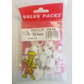 10.0mm Cable Clips Round White 25 Per Pack