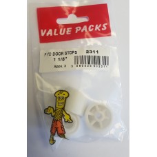 1 1/8'' Door Stops Pvc 3 Per Pack