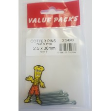 3.0 X 38mm Cotter Pins 5 Per Pack