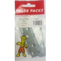 3'' 75mm Mending Plates Zinc 4 Per Pack