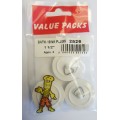1 1/2'' Bath/Sink Plugs White 3 Per Pack