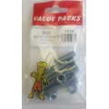 M8 X 50 Hex Bolts & Nuts Zinc 4 Per Pack