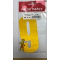 FLUORESCENT NO.9 EXTRA LARGE ADHESIVE NUMBERS