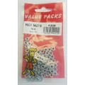 M4 Hex Nuts Zinc 60 Per Pack