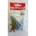 12 X 2 1/2'' Pozi Csk Hardened Twinthread Woodscrews Zinc 9 Per Pack