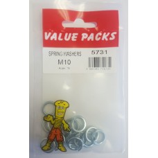 M10 Spring Washers Zinc 15 Per Pack