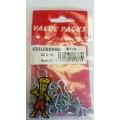 23 X 14 Hooks & Eyes Nickel Plated 20 Of Each 40 Total Per Pack