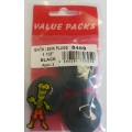 1 1/2'' Basin/Sink Plugs Black 3 Per Pack