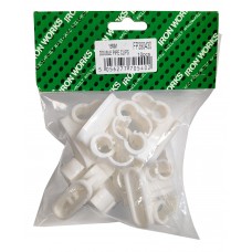 15mm Double Wrap Pipe Clips ( 10 PACK )