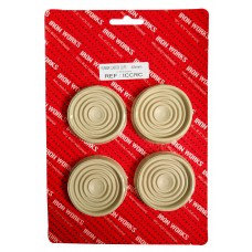 CREAM RUBBER CASTOR 45mm (4pcs)