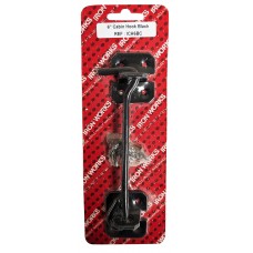 6'' Carded Cabin Hooks Black 1 Per Pack