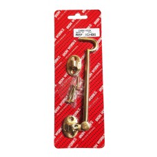 6" SOLID BRASS CABIN HOOKS