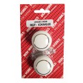 Ceramic Knob White/Goldline 35mm 2 Per Pack