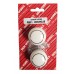 Ceramic Knob White/Goldline 35mm 2 Per Pack