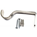 25mm CURTAIN RAIL BRACKET NICKEL WITH FIXINGS