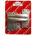 Door Handle Aluminium 100mm Latch  1 Pair