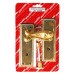 Door Handle Georgian Bathroom Brassed 1 Pair