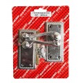 Door Handle Georgian 4'' Latch Chromed 1 Pair