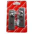 Door Handle Georgian 6'' Lock Chromed 1 Pair