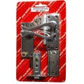 Door Handle Door Kit Scroll Latch Chromed 1 Pair