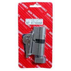 Euro Thumb Cylinder 35 X 35 3 Keys 1 Per Pack