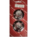 25mm End Socket Chrome 2 Per Pack