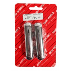 Flatbow Pull Chrome 76mm 2 Per Pack