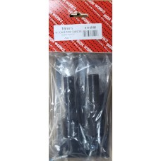 16mm Hooks Only For Bands Black 2 Per Pack