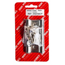 3'' Grade 7 Satin Chrome Hinges 1 Pair