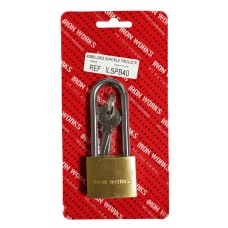 Long Shackle Padlock Brass  40mm 1 Per Pack