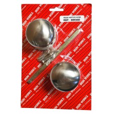 Mortice Knobs Brushed Nickel 60mm 1 Per Pack