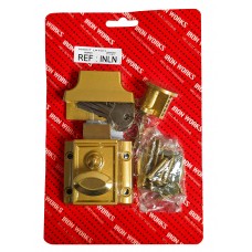 Nightlatch Brass Cylinder Narrow Champange Finish 1 Per Pack