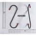 200mm Black Plated S Hooks (Bulk)