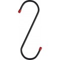 200mm Black Plated S Hooks (Bulk)