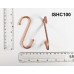 100mm COPPER PLATE S HOOKS (2 per card )