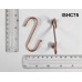 75mm COPPER PLATE S HOOKS (2 per card )