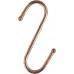 75mm COPPER PLATE S HOOKS (Bulk)