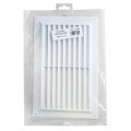 9 X 6 Louvre Vent White Plastic 1 Per Pack