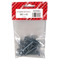 M6 X 40 Cup Square Bolt & Nut Bzp 10 Per Pack