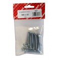 M6 X 50 Cup Square Bolt & Nut Bzp 8 Per Pack