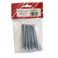 M6 X 75 Cup Square Bolt & Nut Bzp 8 Per Pack