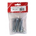 M8 X 65 Cup Square Bolt & Nut Bzp 6 Per Pack