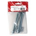 M8 X 100 Cup Square Bolt & Nut Bzp 4 Per Pack