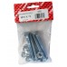 M10 X 75 Cup Square Bolt & Nut Bzp 4 Per Pack