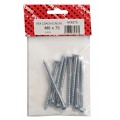 M6 X 75 Coach Screw Bzp8 Per Pack