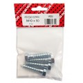 M10 X 50 Coach Screw Bzp 4 Per Pack