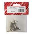 30mm Poly Pins White 20 Per Pack