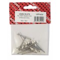 40mm Poly Pins White 15 Per Pack